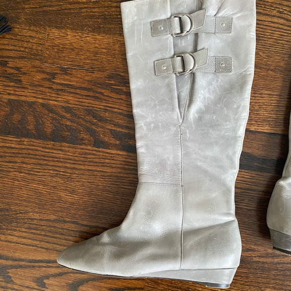 Seychelles Shoes Seychelles Powder Blue Wedge Boots Poshmark